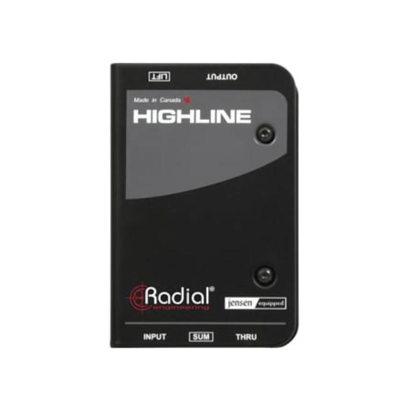 RAD-HIGHLINE Mono Single Channel Passive Line Isolator for Guitar & Amp Modelers to PA Systems