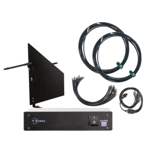 RFV-DFINBD5 5-Channel Antenna Combiner Pack with Diversity Fin Matte Black Wall-Mount Antenna & Cable Kit