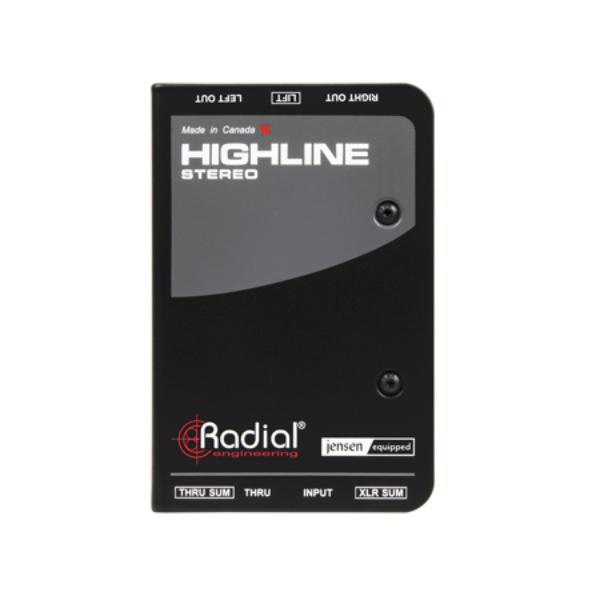 RAD-HIGHLINESTER Stereo Two Channel Passive Line Isolator for Guitar & Amp Modelers to PA Systems