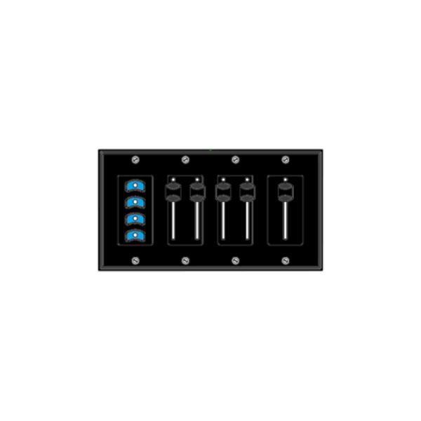 PCS-PWWSILOCS2BL Dual-Slider Insert for Vignette Wall Station Light Control Local Network - Black