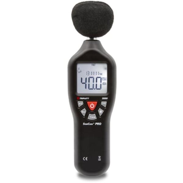 Picture of Triplett TRIPL-SONICHEK Pro Compact Sound Level Meter 30 to 130dBr & 31.5Hz to 8kHz Frequency Range