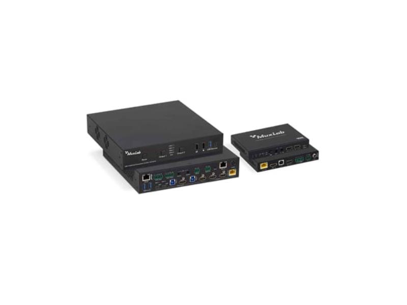 Picture of Muxlab MUX-500532 USB-C HDMI 4 x 2 Presentation Switcher with 4K & 60Hz 4-4-4 Dante