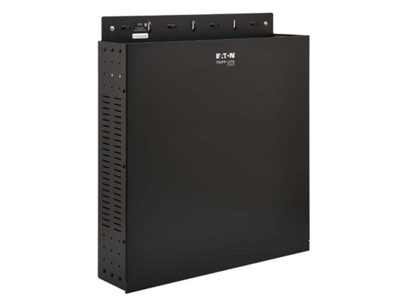 Tripp Lite TRL-SRWO2UBRKT 2RU Low Profile Vertical-Mount Vented Mini Wall Smart Rack Enclosure - Black