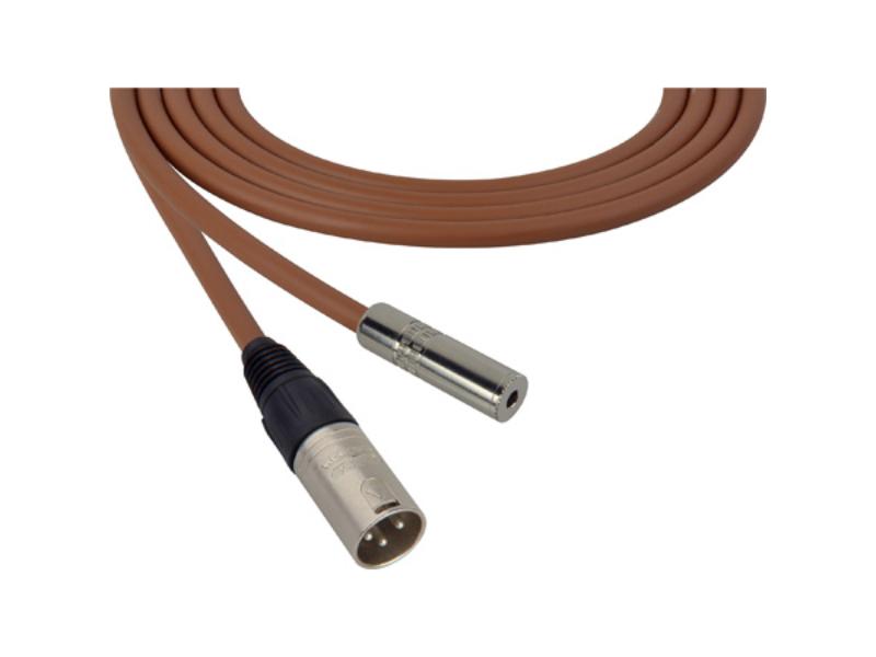 Picture of Sescom SC75XMJBN 75 ft. Canare Star-Quad 3-Pin XLR Male to 3.5 mm TS Mono Female Audio Cable - Brown