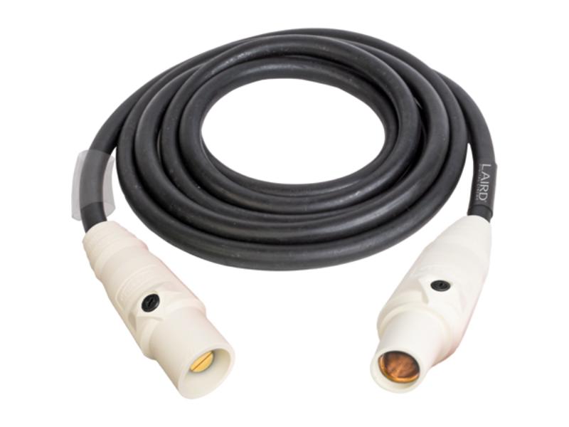 Picture of Laird Digital Cinema PWR300A-WE-050 50 ft. 2-0 AWG 300 A 16 Series Cam-Lok Male to Female Extension Flexible Feeder Cable&#44; White