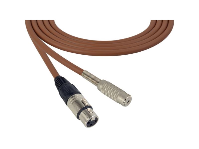 Picture of Sescom SC75XJMJBN 75 ft. Canare Star-Quad 3-Pin XLR Female to 3.5 mm TS Mono Female Audio Cable - Brown