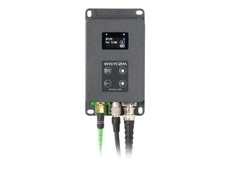 Picture of Wisycom WIS-BFLR1BSCBT2 170 to 1260 MHz Portable Over Fiber Receiver with SC-APC Fiber & BNC RF Connector