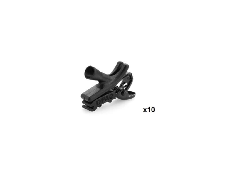 DPA-SCM0017-2-BX Curved Clip for Miniature Microphone, Black - Pack of 10