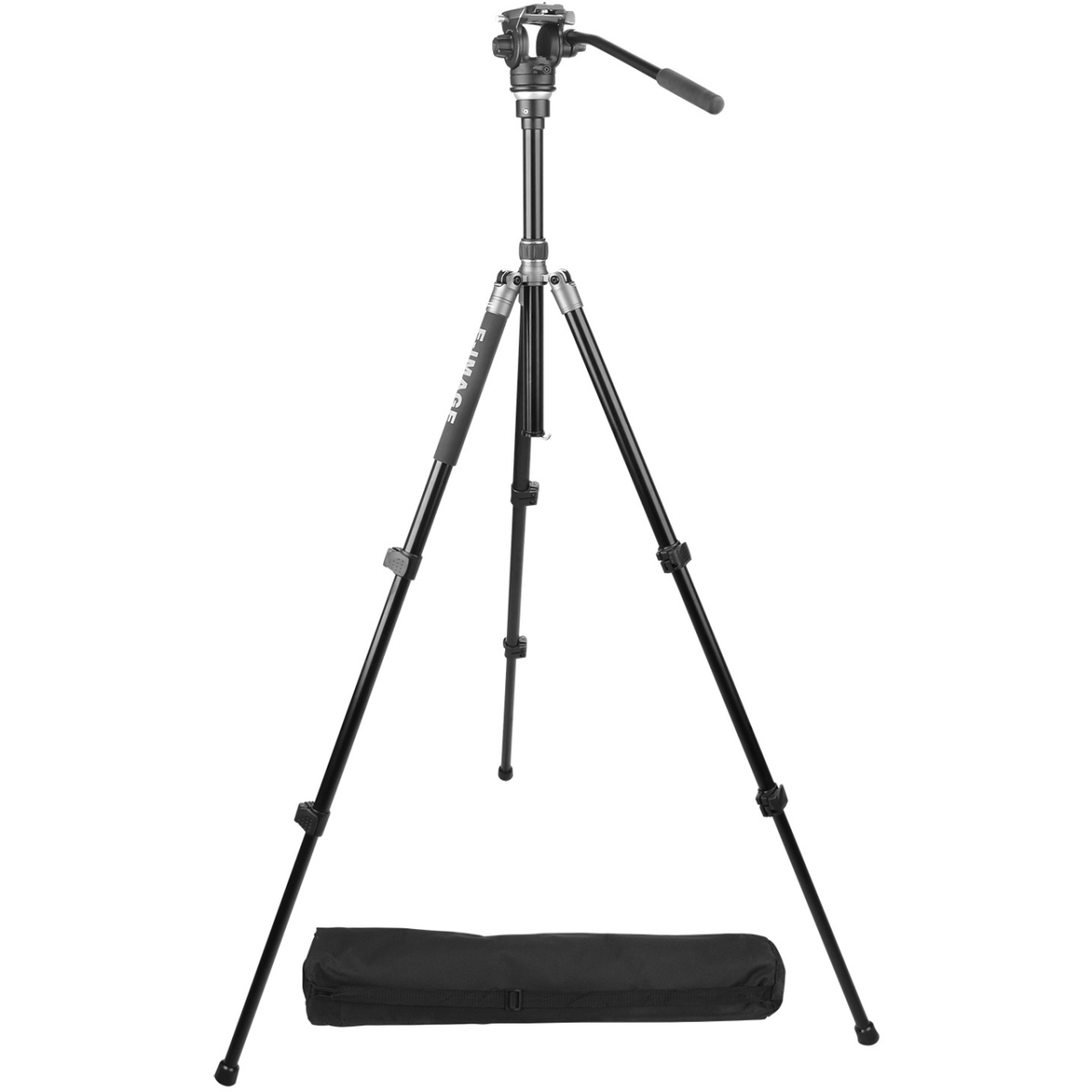 Picture of Ningbo Eimage Studio Equipment IKAN-TA604-PLUS Telescoping Aluminum Tripod Kit with Adjustable Column & Ball Level - 7.7 lbs Payload