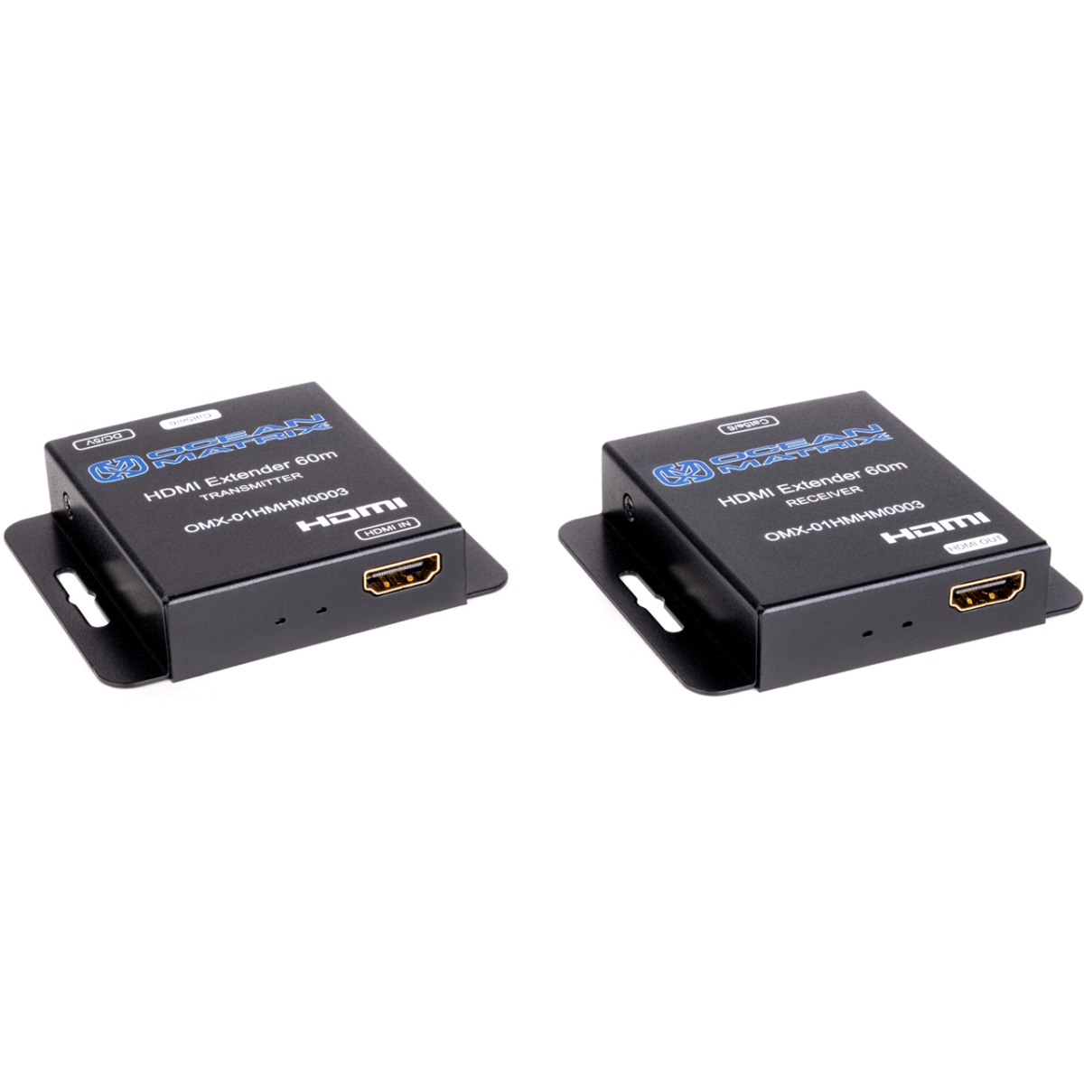 Picture of Ocean Matrix OMX-01HMHM0003 HDMI 1080P at 60Hz Extender Over Single Cat5e-6 Ethernet with PoC