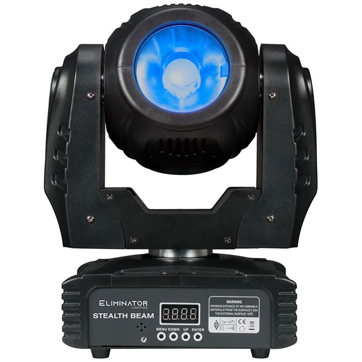 Picture of Eliminator Lighting ELIM-STEALTHBEAM Stealth Beam 60W RGBW Moving Head Light Fixture with Continuous Pan Movement