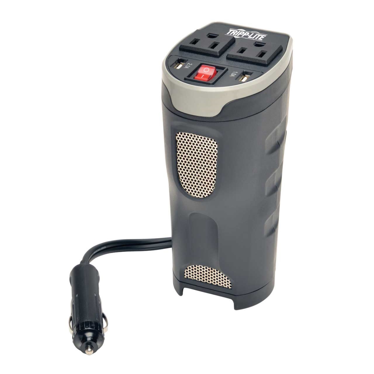 Picture of Tripp Lite TRL-PV200CUSB 200W PowerVerter Ultra-Compact Car Inverter with 2 Outlets & 2 USB Charging Ports