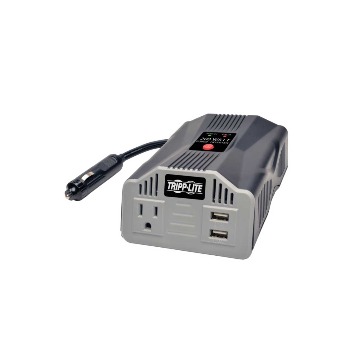 Picture of Tripp Lite TRL-PV200USB 200W PowerVerter Ultra-Compact Car Inverter with Outlet & 2 USB Charging Ports