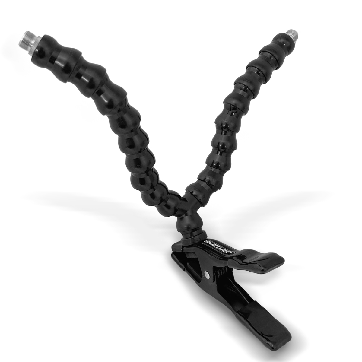 Picture of Stage Ninja SN-2MIC-12-CB Ninja Clamps SAI Dual Microphone Mounts on Single Clamp Base