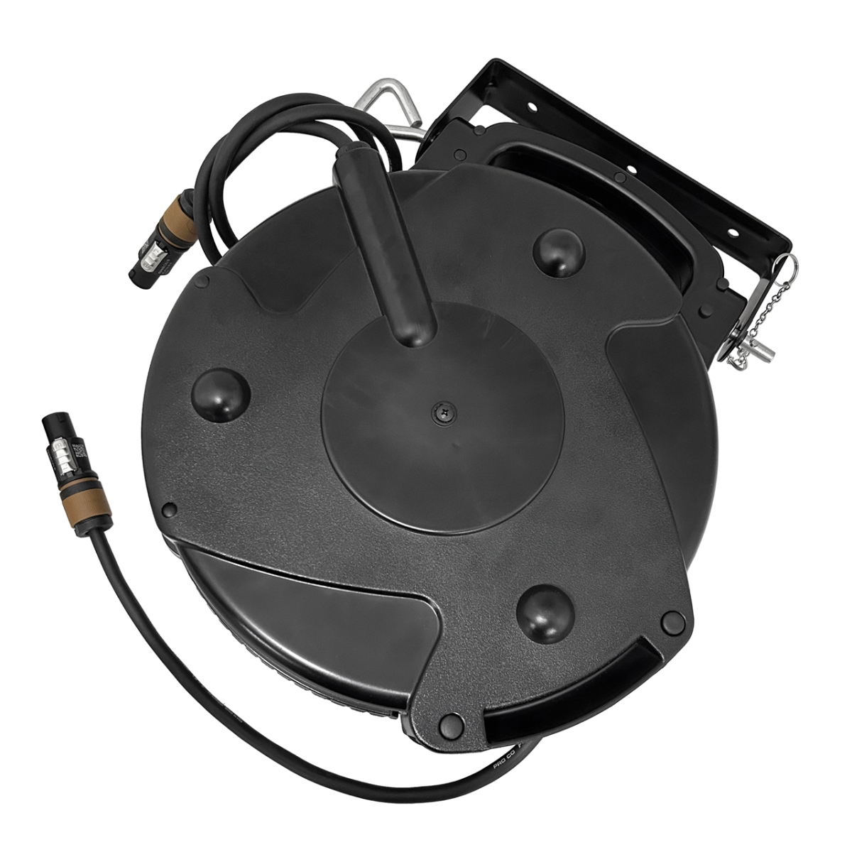 Picture of Stage Ninja SN-SPK-80-S 80 ft. 1-Channel Speaker Cable Reel with Neutrik NL2FXX-W-S ON Connector - Locking & Releasing