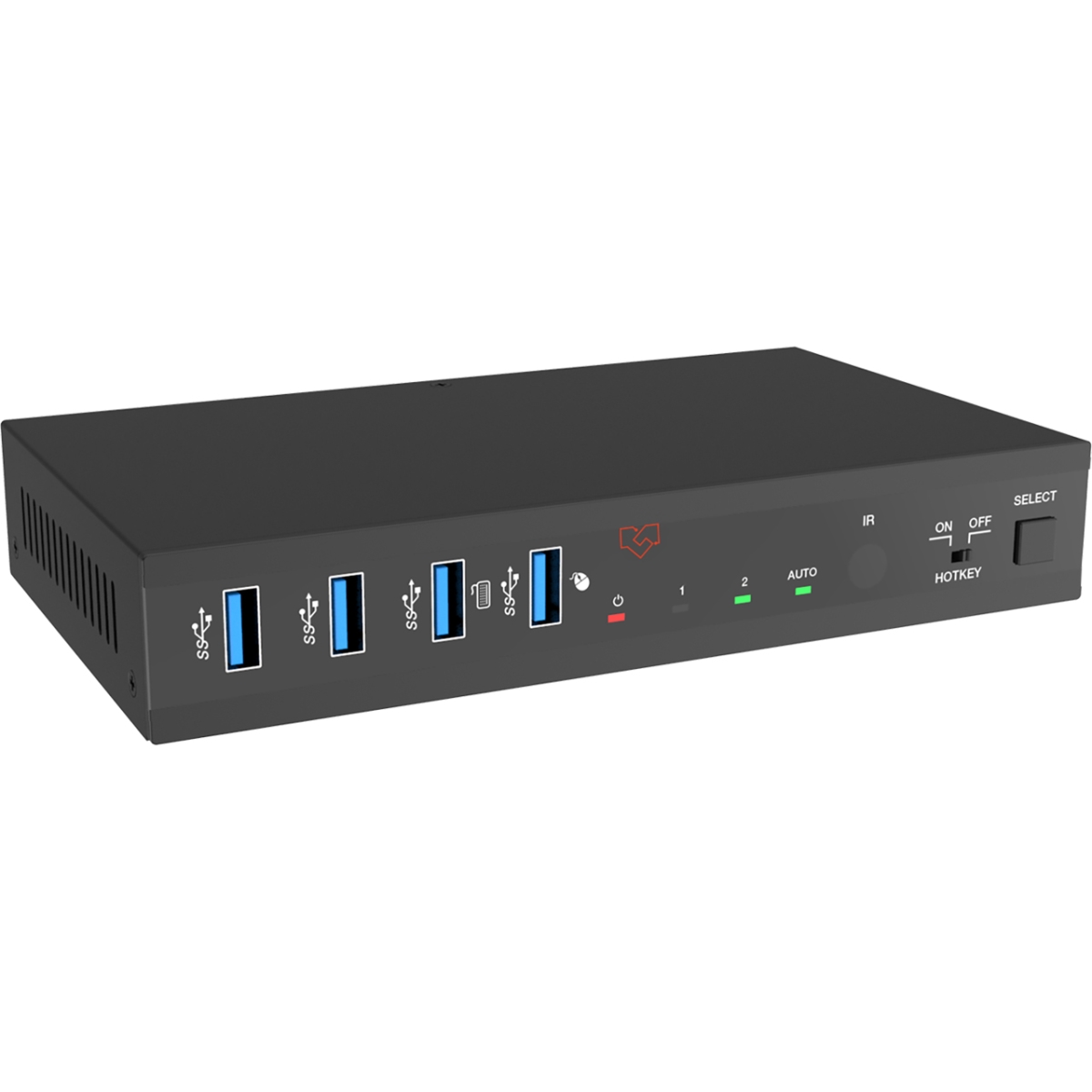 Picture of VigilLink VGL-VLKV-H2021 2x1 4K60 KVM Switcher with Hotkey Switching Functionality - HDCP 2.3 Compliant