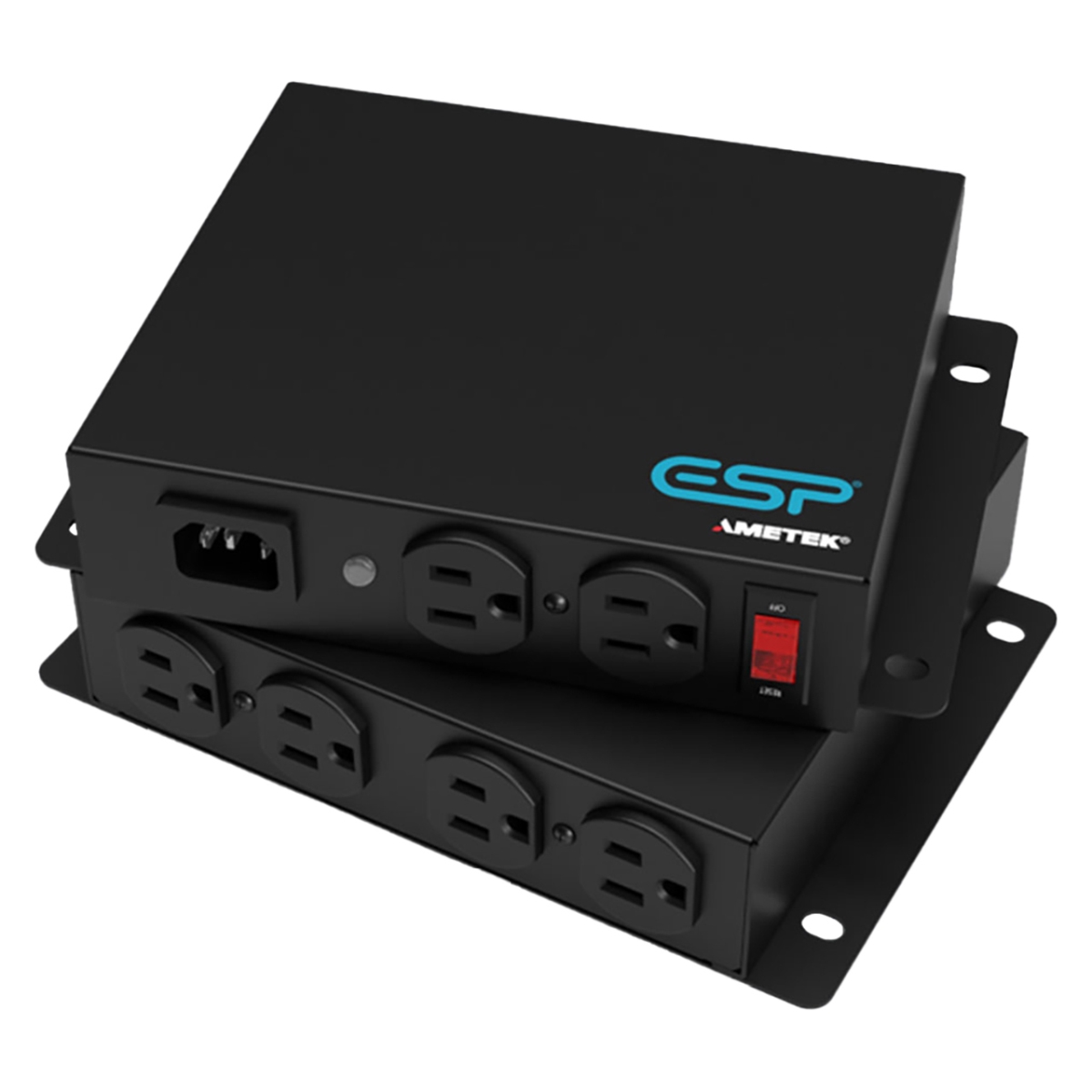-BP-3C-126 BasePak 120V 12A Wall Table Mountable Compact Power Distribution System - Six Nema 5-15R Outlets
