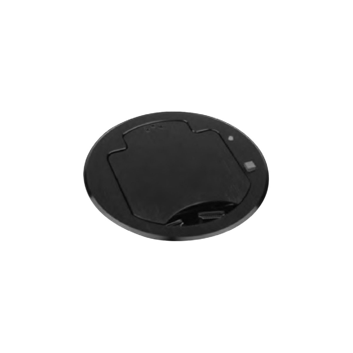 -T3-IPS-BLK Two Space IPS Insert Table Box - Single & Dual Cable Pull Bracket, Black