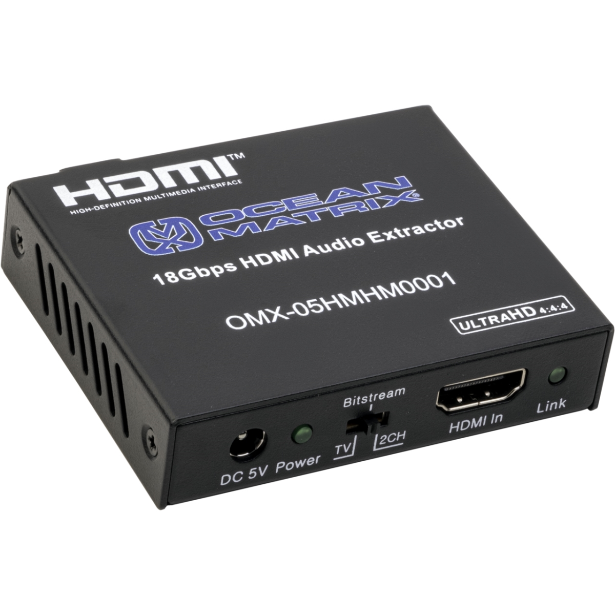 OMX-05HMHM0001 De-Embedder - 4K HDMI to HDMI Audio Extractor with Dolby ATMOS