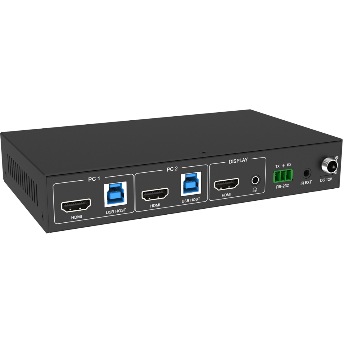 Picture of VigilLink VGL-VLKV-H2121 2x1 8K60 KVM Switcher with Hotkey Switching Functionality - HDCP 2.3 Compliant