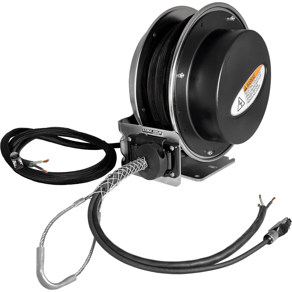 SN-PWRDATA35CTST 35 ft. Dual Function Power & Data Multicable Retractable Cable Reel - Constant Tension