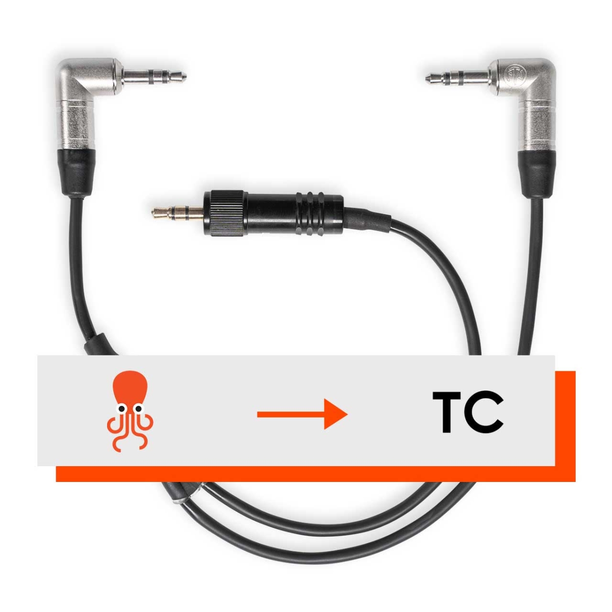 Picture of Tentacle Sync GmbH TSN-C16 E & Original to Camera Cable with 3.5 mm Mini Jack Input & Sennheiser Evo Bodypack RX