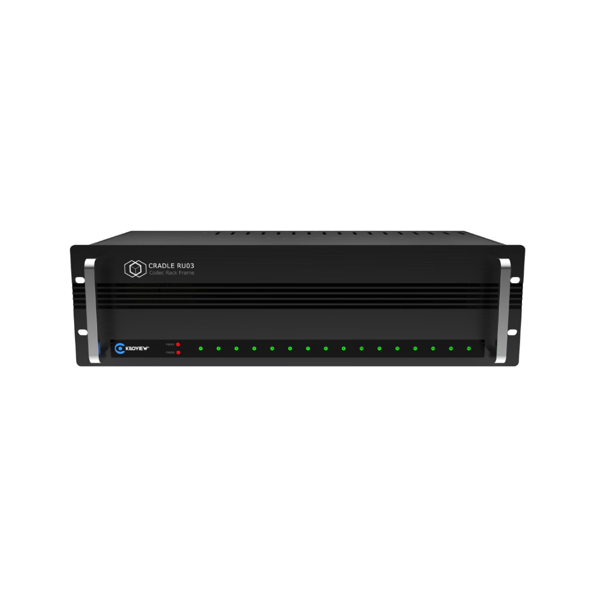 KV-RU03 110W Cradle Series 3RU 16-Channel Rackmount Codec Encoder Frame with Optional Dual Redundant Power