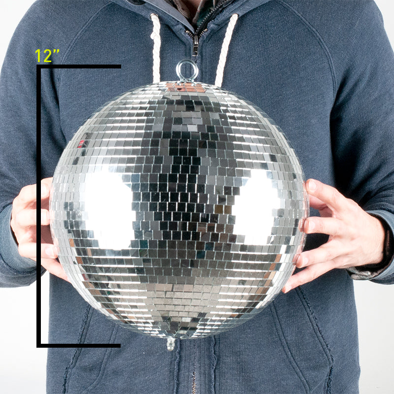 Picture of Eliminator Lighting ELIM-EM12 12 in. Mirror Disco Ball with Motor Ring