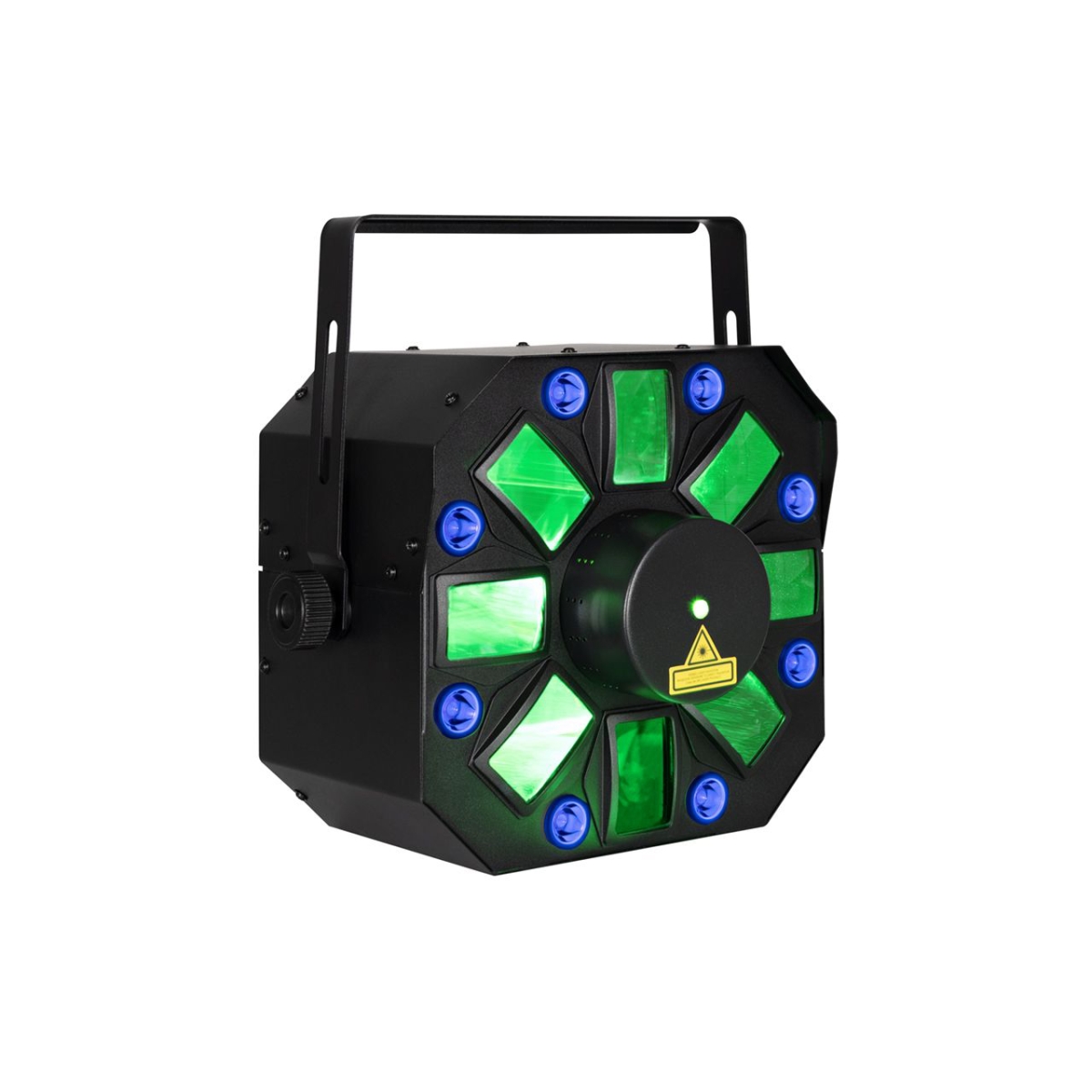 Picture of Eliminator Lighting ELIM-FURIOU3RGUV Furious Three RG UV 3-in-1 Party Effect DMX Light Fixture - Moonflower & Wash Laser Effects