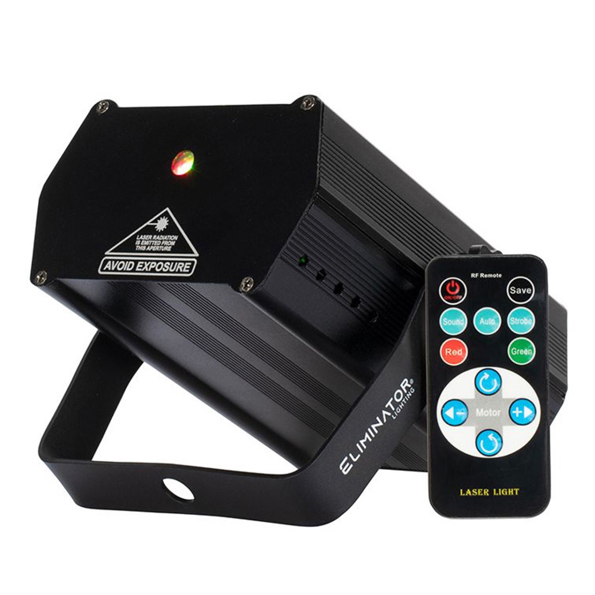 ELIM-MIC530 Micro Galaxian Three Mobile Red & Green Laser Fixture with Wireless Remote