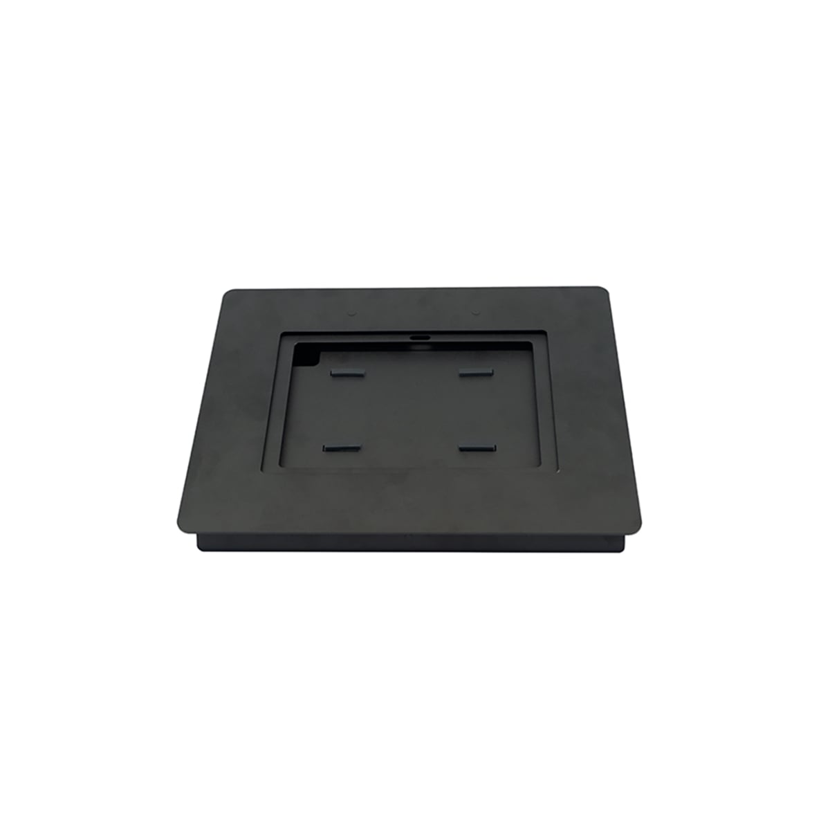 PMTS-7160-1881 Secure iPad 10.9 Enclosure with Fixed 30 Degree Tilt & Wall Mountable - Black Powder Coat