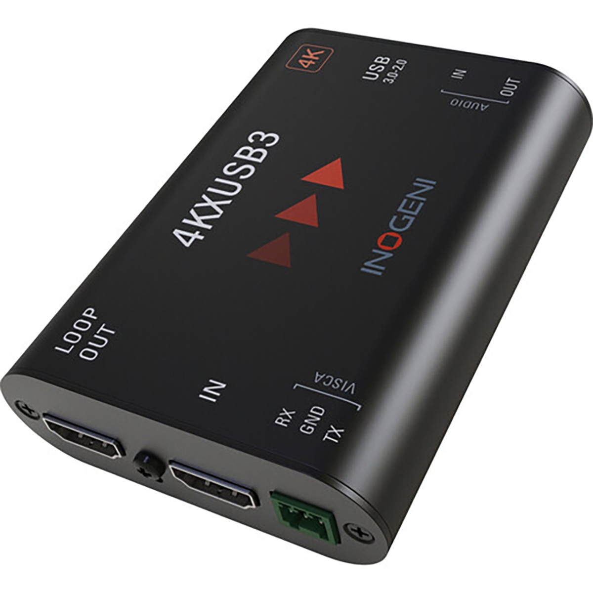 IN-4KXUSB3 HDMI UHD 4K to USB 3.0-2.0 with HDMI Loop Audio VISCA Camera Converter - TAA Compliant