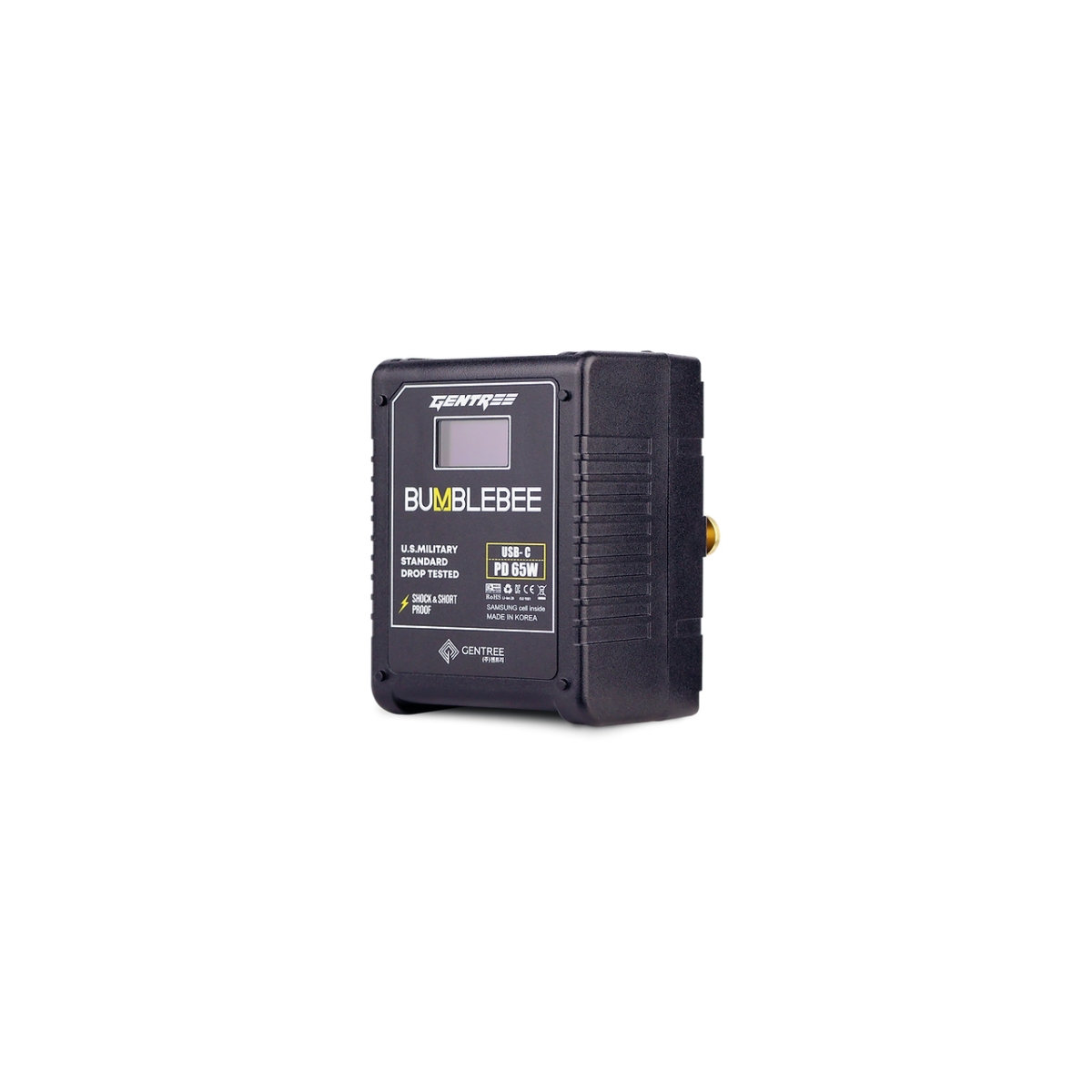 Picture of Gentree G-B50-98W-12AD-G 98W BumbleBee USB-C Gold Mount Micro Li-Ion Battery with OLED Display & Life Cycle Counter