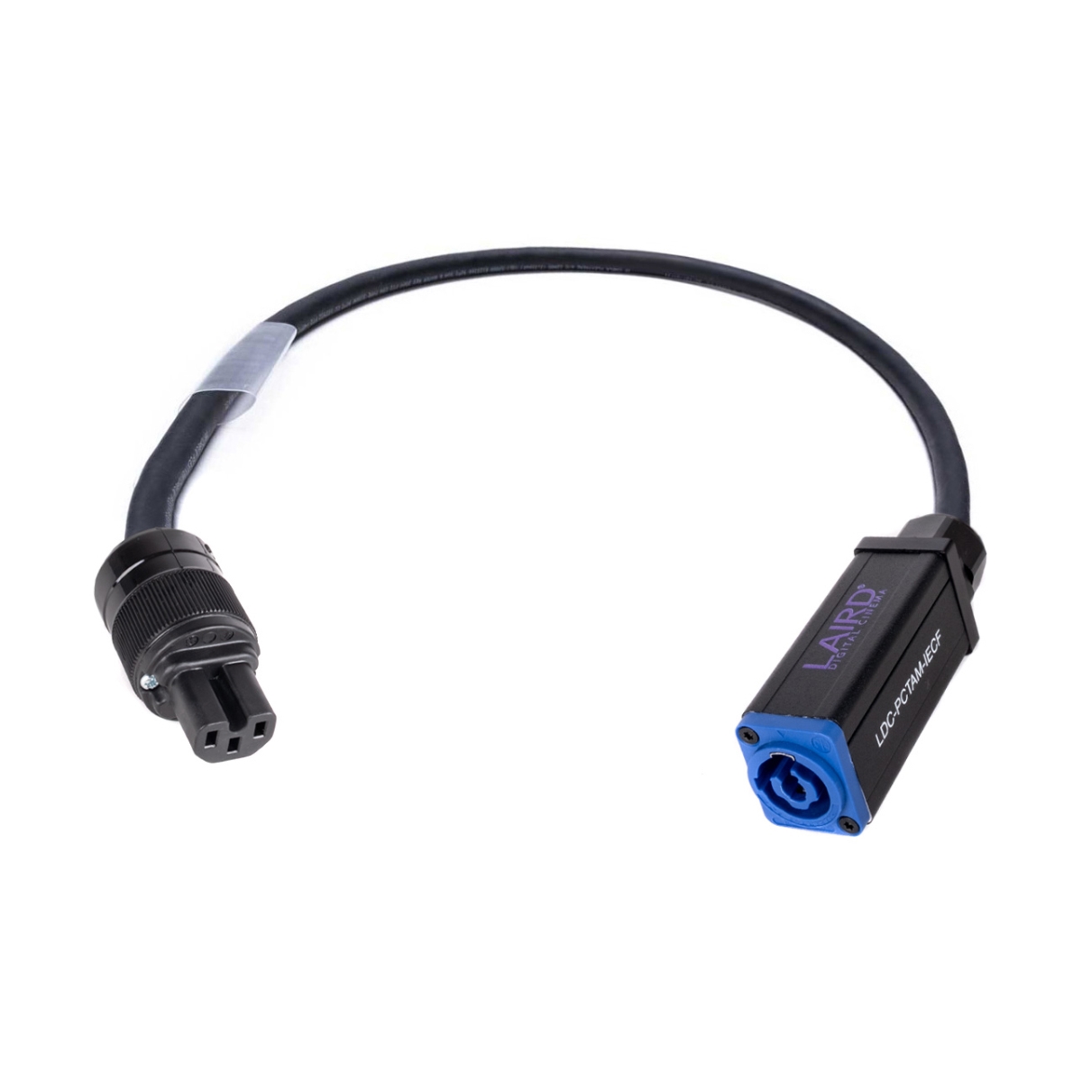 Picture of Laird Digital Cinema LDC-PCTAM-IECF 2 ft. PowerCon Neutrik Type A NAC3MPXXA to 15A IEC Female AC Power Adapter