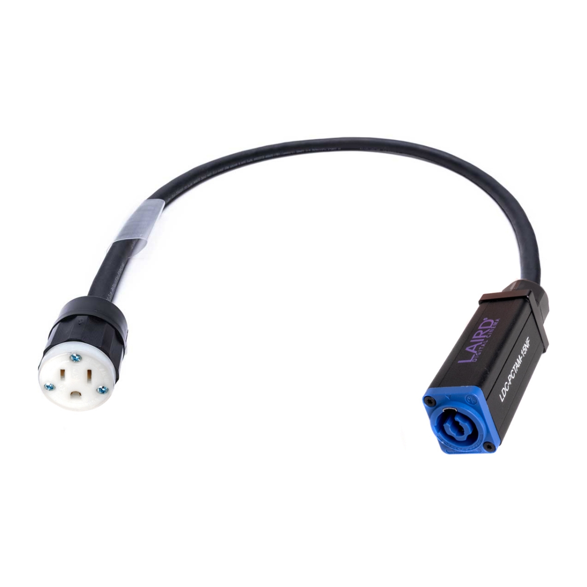 Picture of Laird Digital Cinema LDC-PCTAM-15NF 2 ft. PowerCon Neutrik Type A NAC3MPXXA to 15A NEMA Female AC Power Adapter