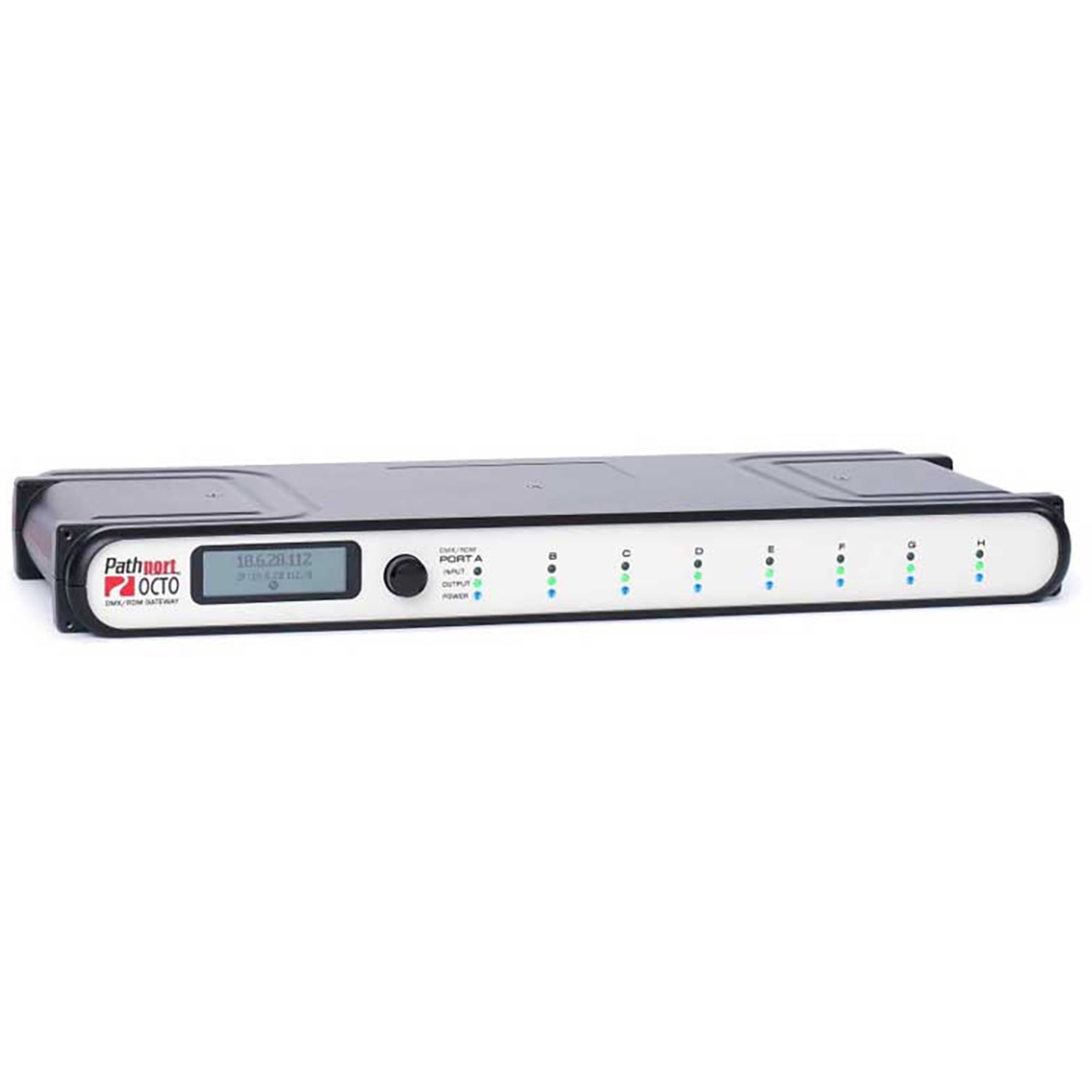 Picture of Pathway Connectivity Solutions PCS-PWPPRMP8TR 8-Port Rack Mount DMX Gateway - Compression Fit Terminal & Rear Panel Connectors