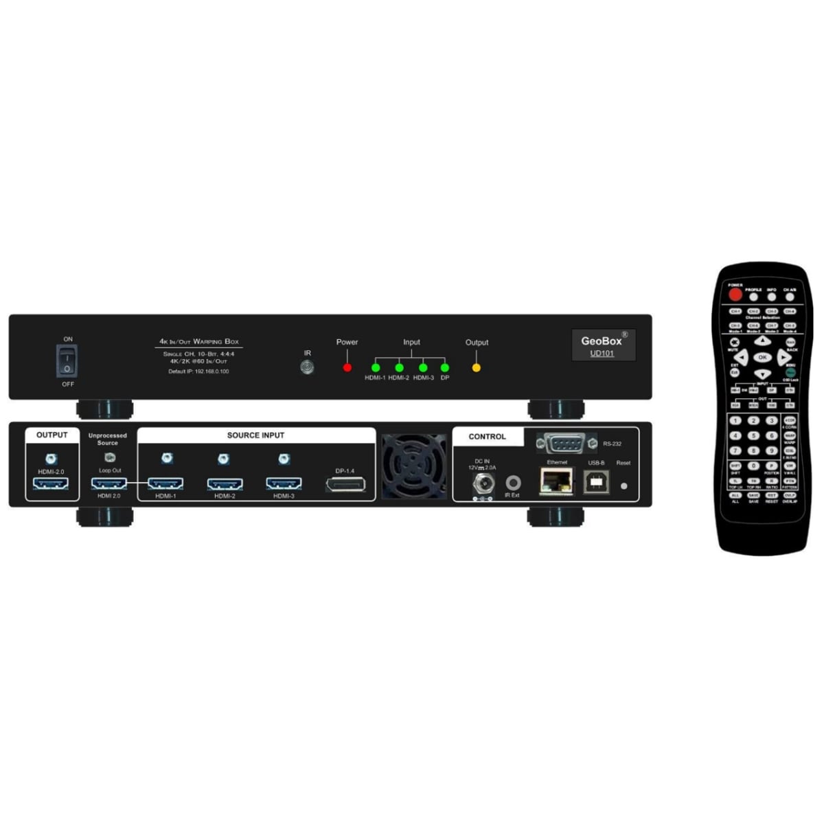 VGL-UD101LITE Single Channel 4K Warping HDMI Processor with Multiview
