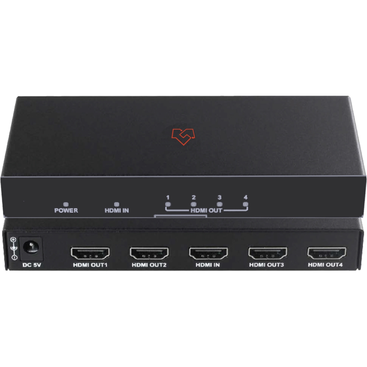 Picture of VigilLink VGL-VLSP-14H20D 1x4 HDMI 2.0 4K Distribution Amplifier with Integrated Scaler
