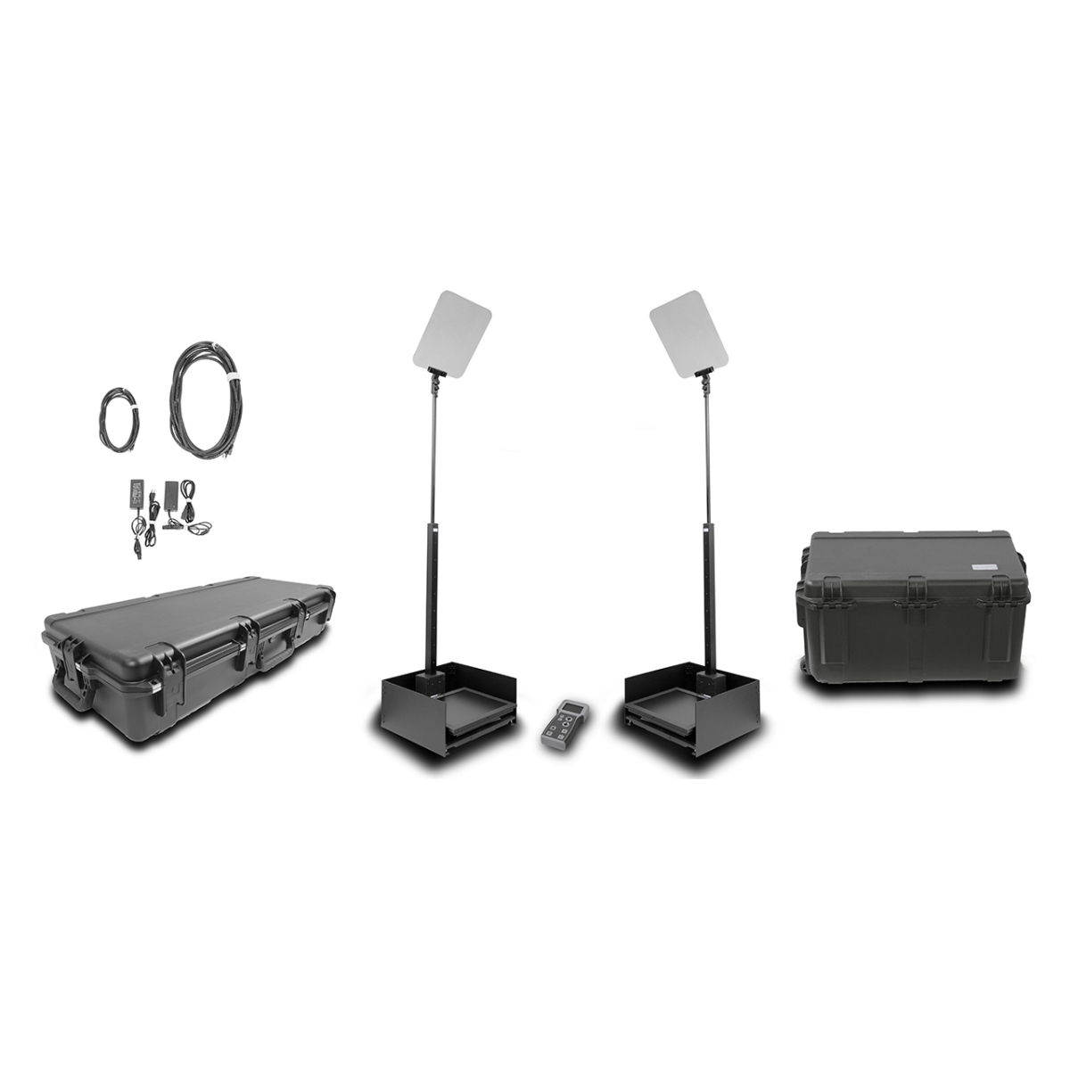 PRP-PROSP17PHBA2 17 in. AutoStepper V2 1000 NIT High Bright Auto-Reversing Teleprompter - 1 Pair