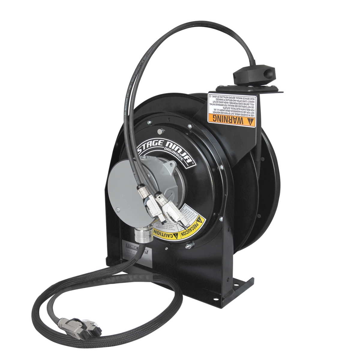 SN-2CAT6-30-S 30 ft. Performance Series Retractable DUAL CAT6 Shielded Cable Reel with RJ45 Connector