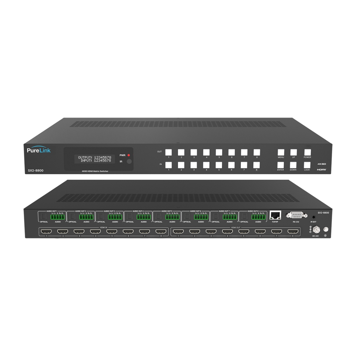 PLK-SX2-8800 HDTools 8x8 HDMI 2.0b Matrix Switcher with Seamless SDR Switching