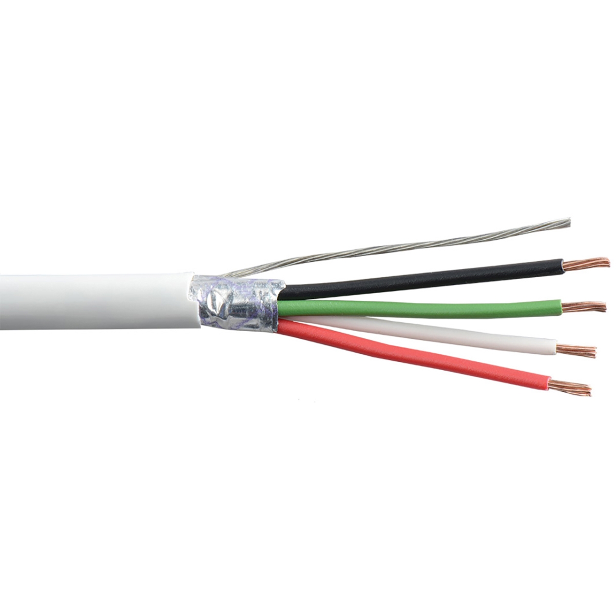 Picture of Liberty AV LWC-224CPSH-W-1K 1000 ft. Commercial Grade 22 AWG 4-Conductor Plenum Shielded General Purpose Cable&#44; White