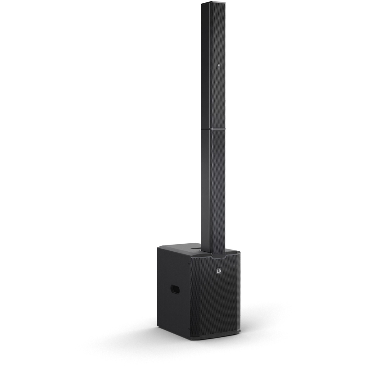 Picture of LD Systems LDS-MAUI28G3MIX Portable Cardioid Powered Column PA System with Digital Mixer - Black