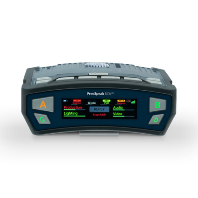 CLCM-FSIC-BP19X5 FreeSpeak ICON 9-Key Channel 1.9GHz Intercom Beltpack - Built in Speaker & Microphone - 5-Pin XLR