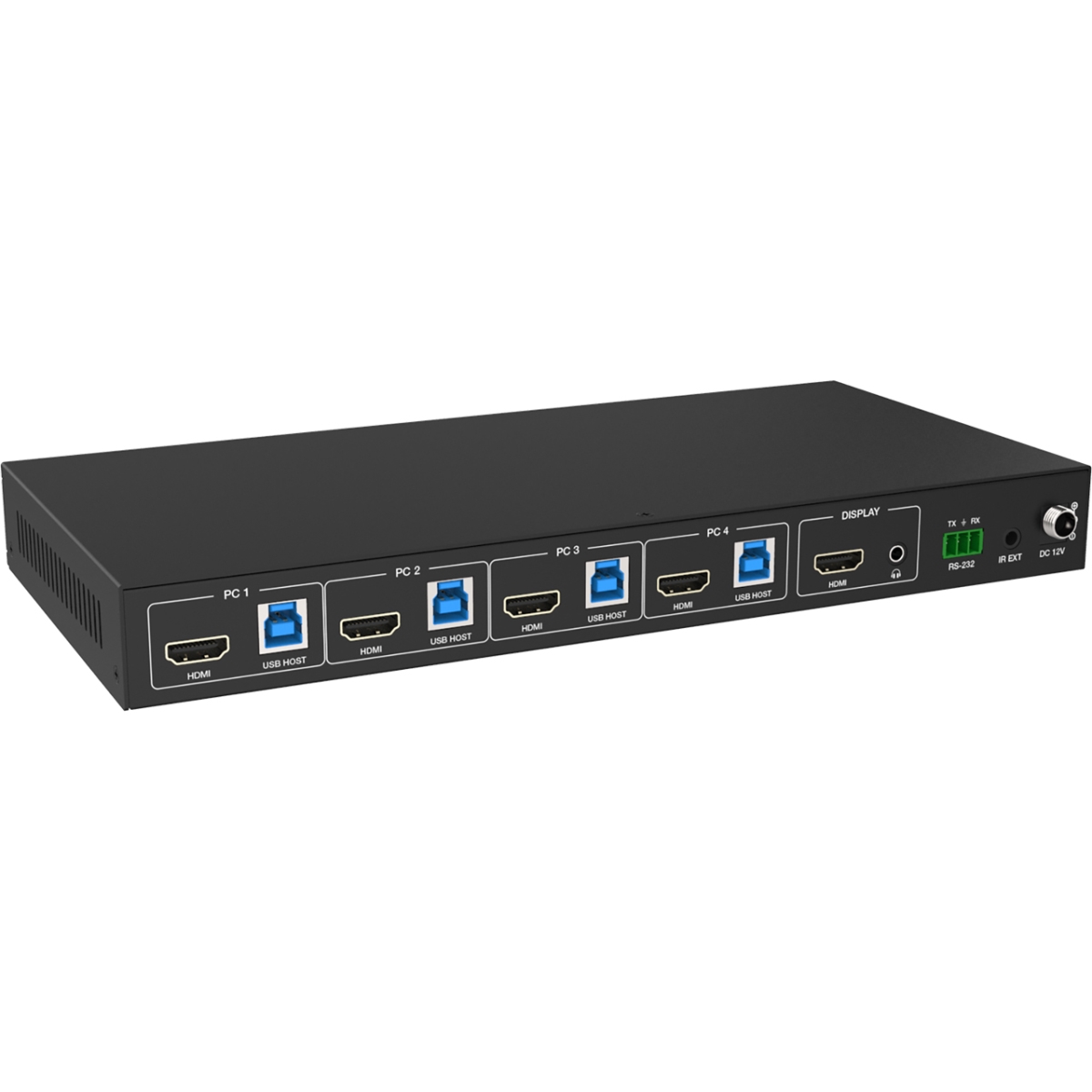Picture of VigilLink VGL-VLKV-H2141 4x1 8K60 HDMI KVM Switcher with Hotkey Switching - HDCP 2.3 Compliant