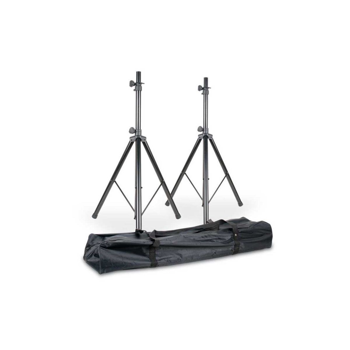AMDJSPSX2B Two Universal ACCU Speaker Stands  Carry Bag