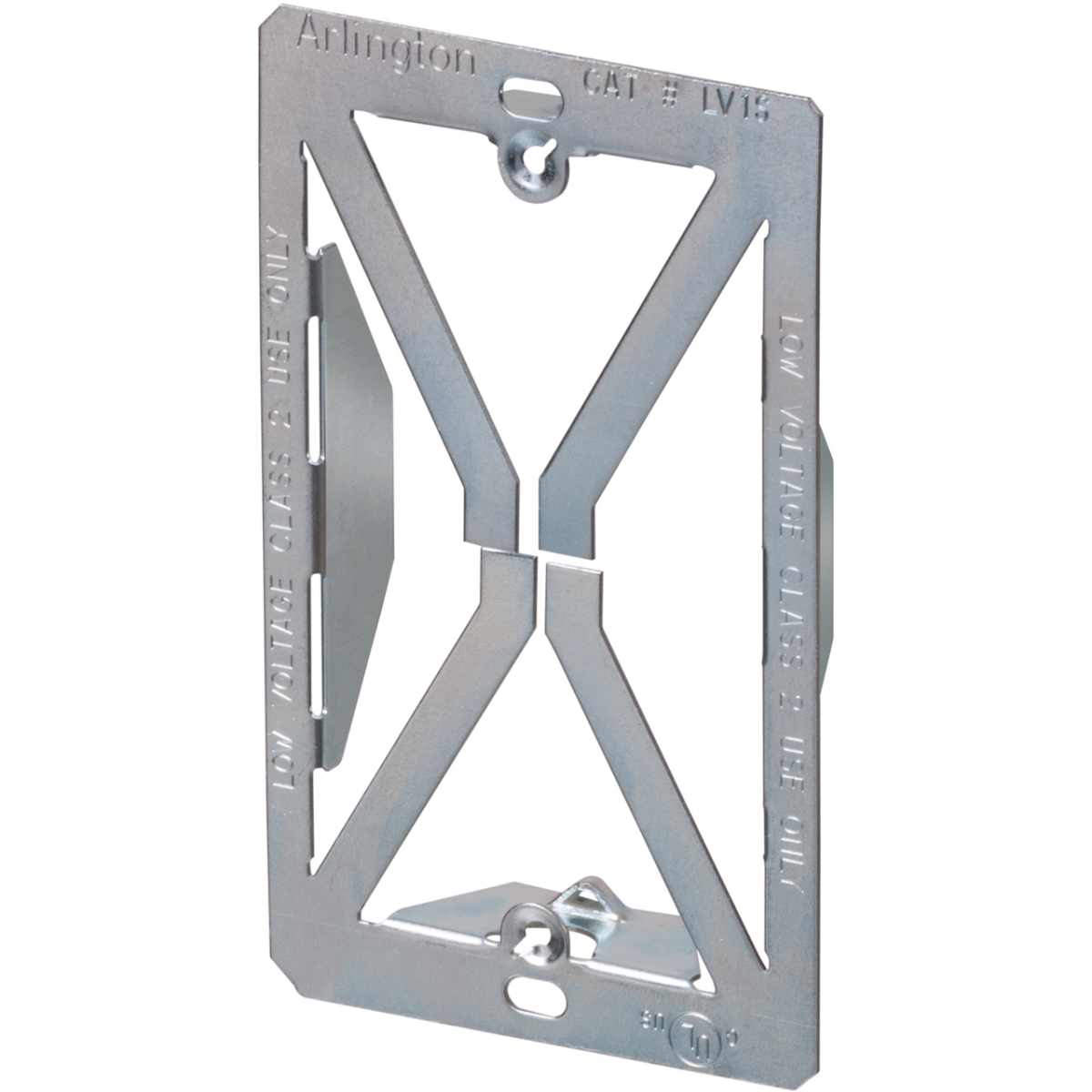 ARL-LV1S-100 LV1S Plated Steel Cut-In Single-gang Mounting Bracket