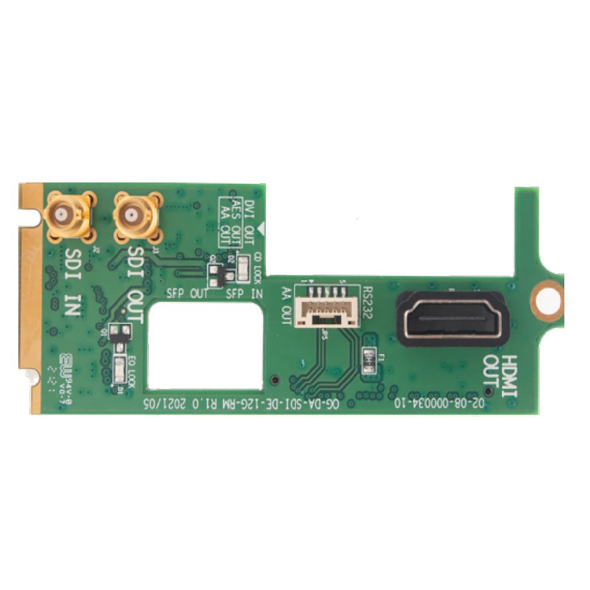 OGDASDIDE12GDRM Dante Rear Module for 12G SDI De-embedder with HDMI SDI Loopout & RJ45 Network Dante Audio IO