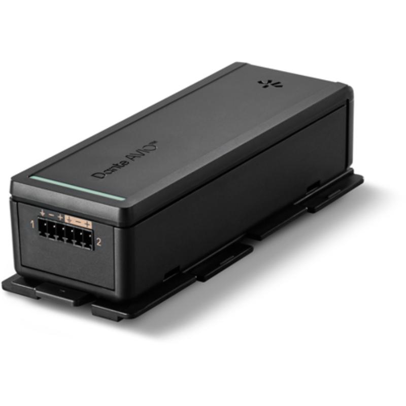 ADN-AVIO-A-2INEB 2-Channel Dante AVIO Install Analog Input Adapter for Pro AV Setups - 6-pin Euroblock Terminals