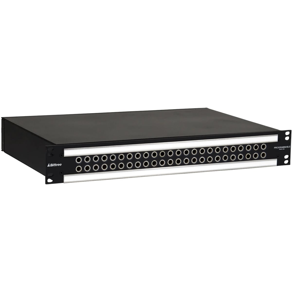 B48DCHNSSHE3M2OU 489s 2x24 1.5RU 0.25 in. Long-Frame Audio Patchbay with Front Selectable TRS Audio